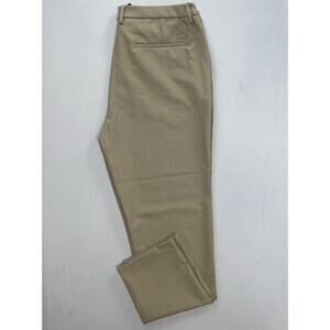 ICON Amsterdam 'The Tech Trousers' Flat Front Chino Pants in Olive Mist. 36X29.